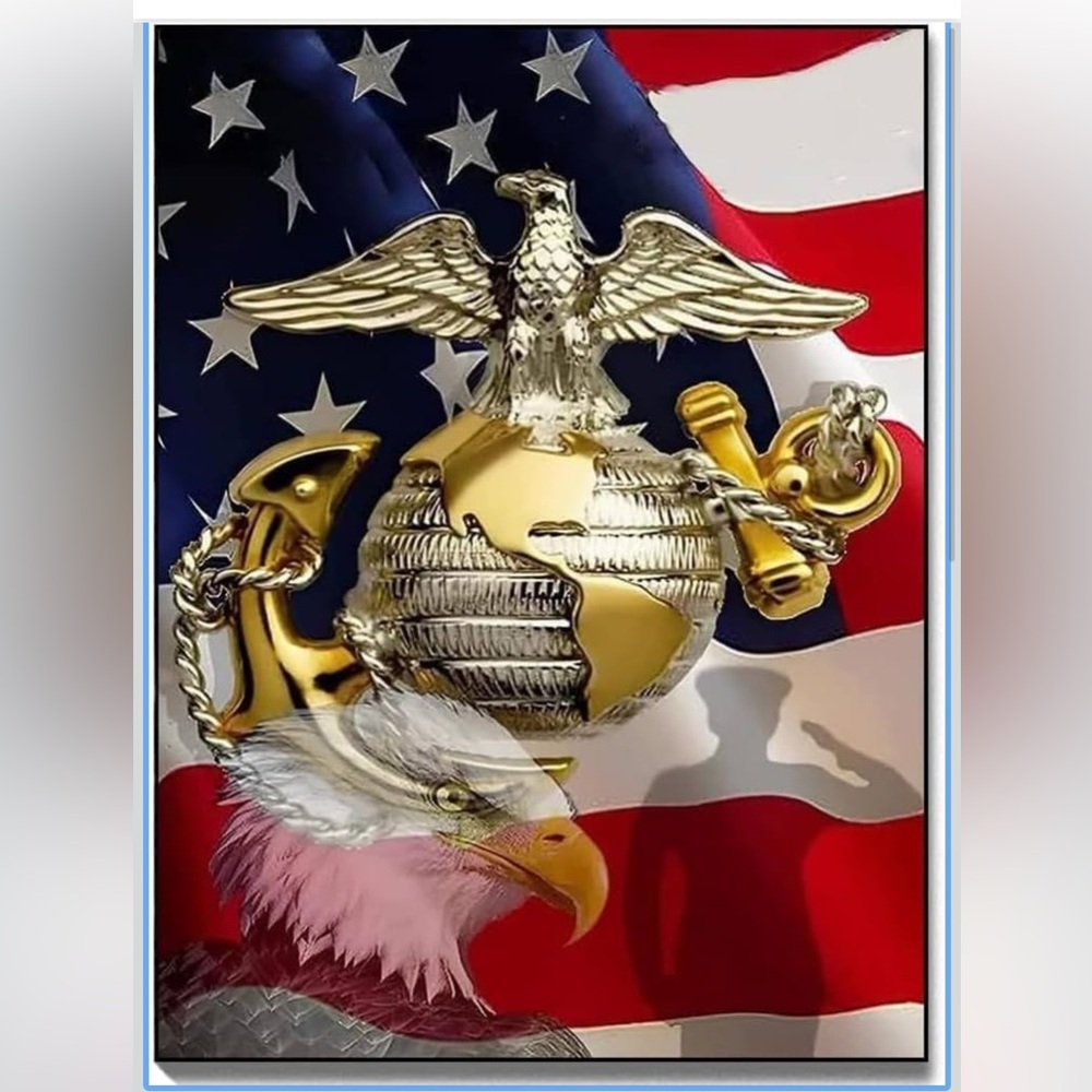 🆕 Marine S Corps - Diamond Painting Kits 12x16 in